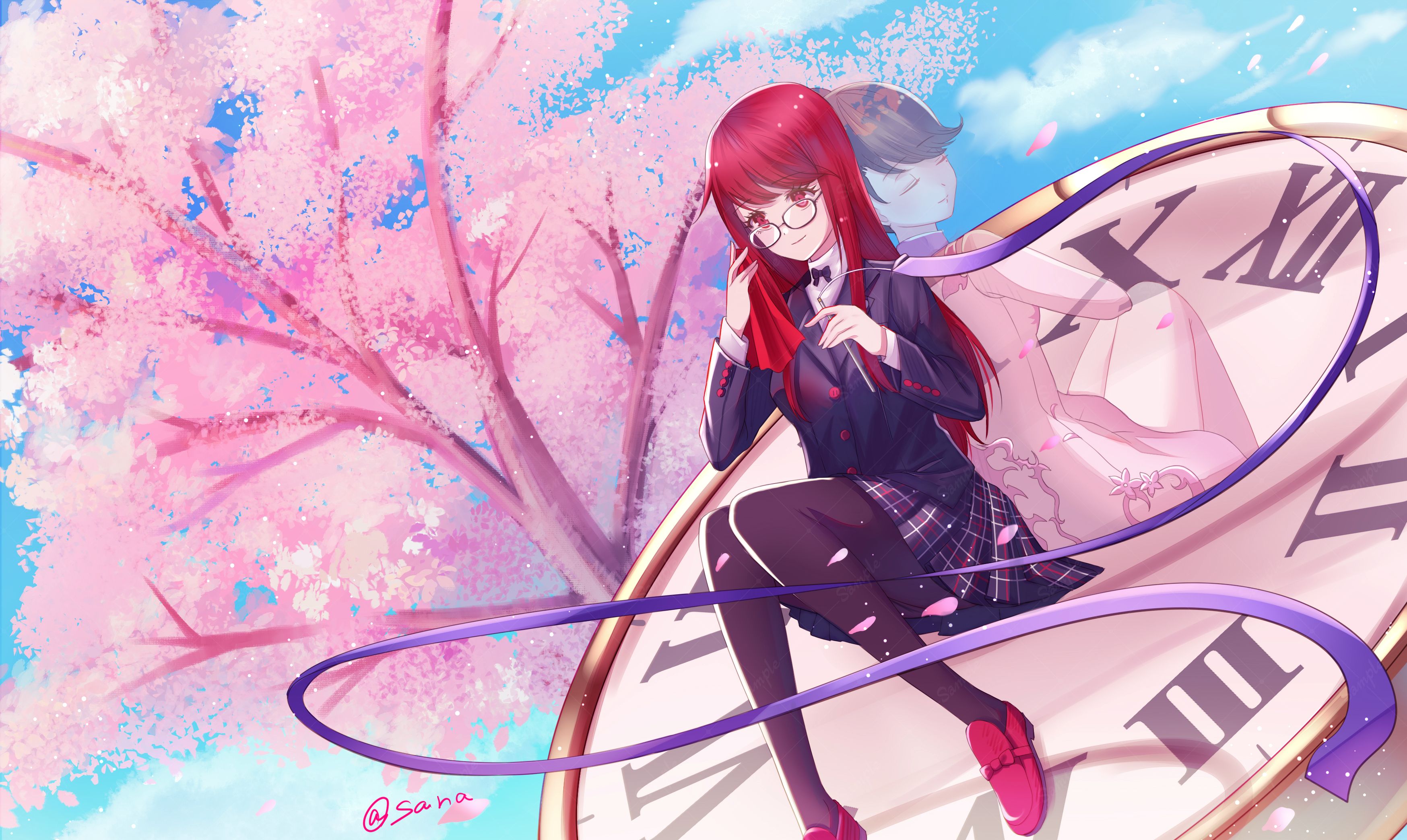 3496x2088 Yoshizawa Sumire, Fanart Anime Image Board