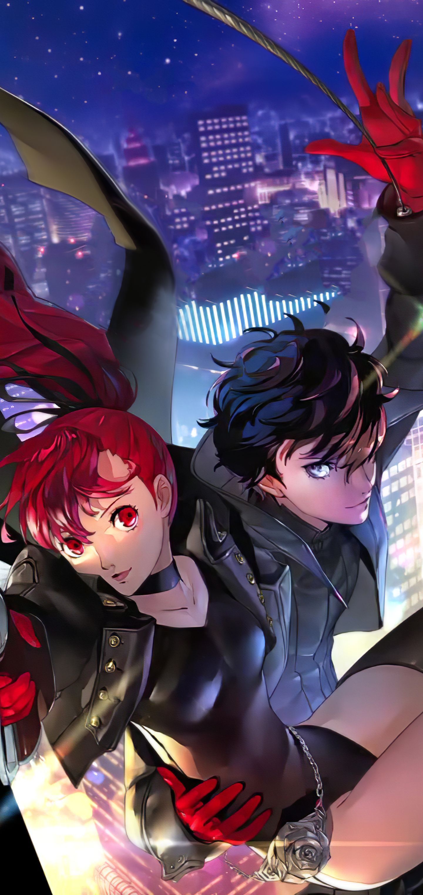 1440x3040 Phone wallpaper: Kasumi Yoshizawa, Persona 5 Royal, Video Game, Akira Kurusu, Joker (Persona), Persona 1187204