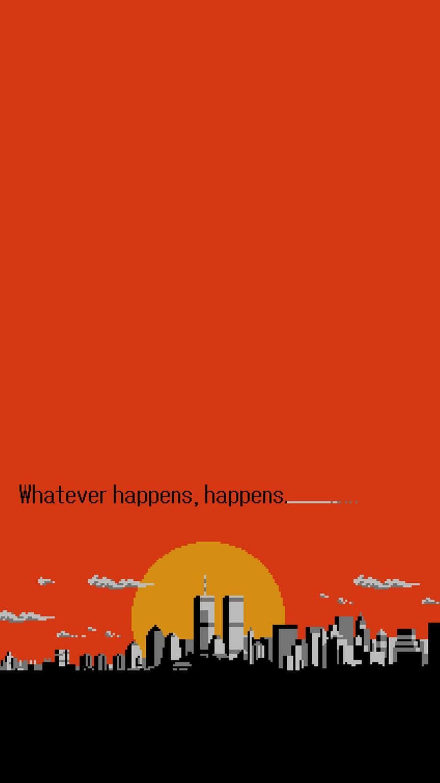 899x1599 Download Red Aesthetic Tumblr Whatever Happens, Happens Wallpaper
