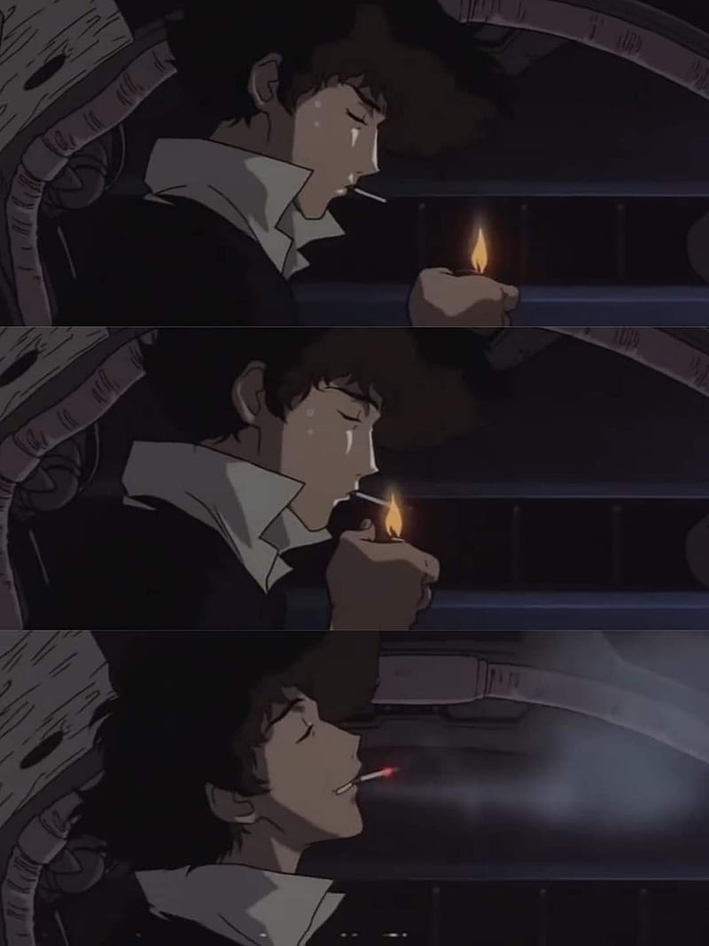 800x1067 CowboyBebop Whatever, anime, cool guy, cowboy bebop, smoking, whatever happens, HD phone wallpaper