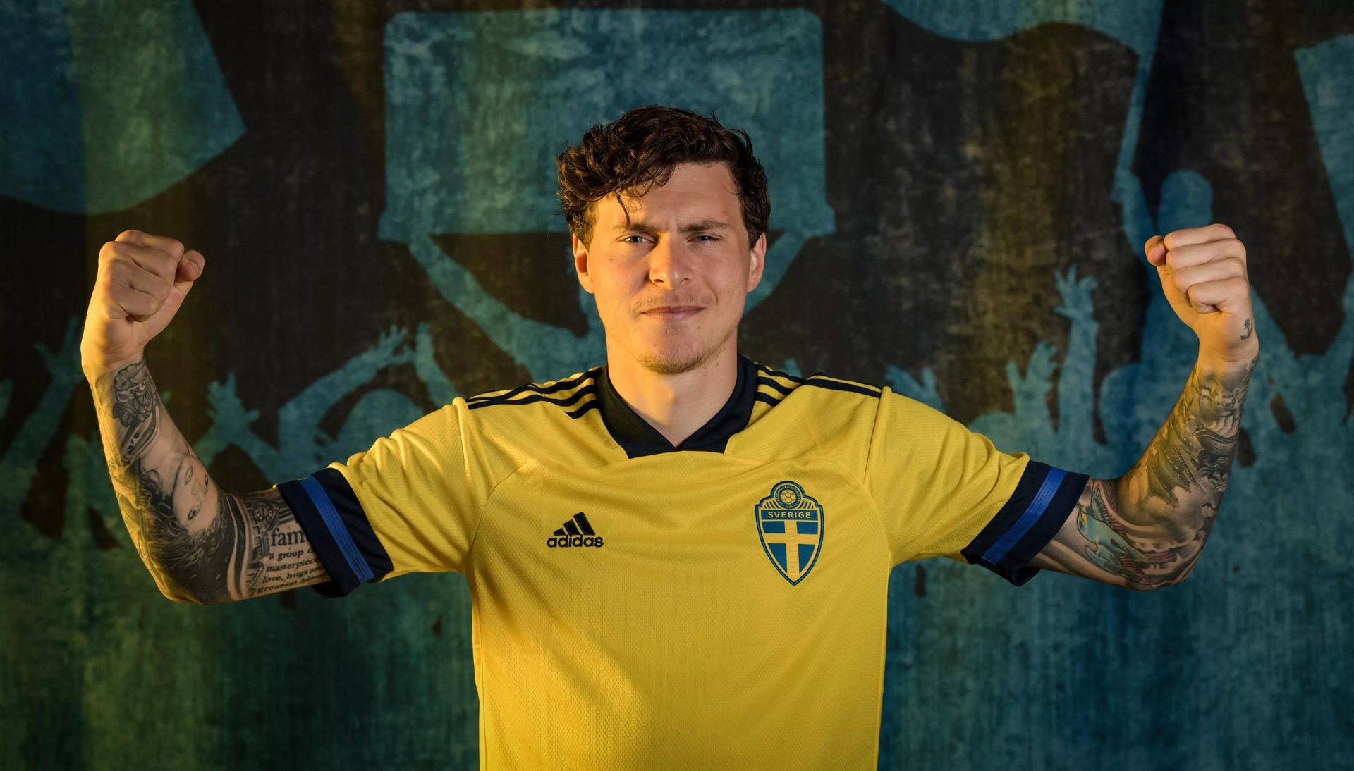 1920x1094 Baixe Papéis de Parede do Pose De Victor Lindelof Com O Kit Da Suécia