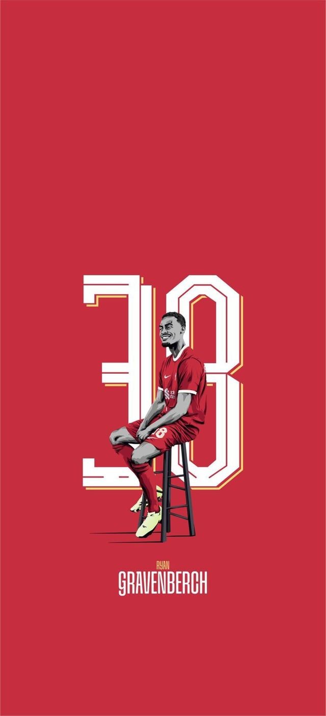 640x1402 Few Wallpaper of a brilliant addition to our midfield this season. The future of our Midfield. Ryan Gravenberch ❤️