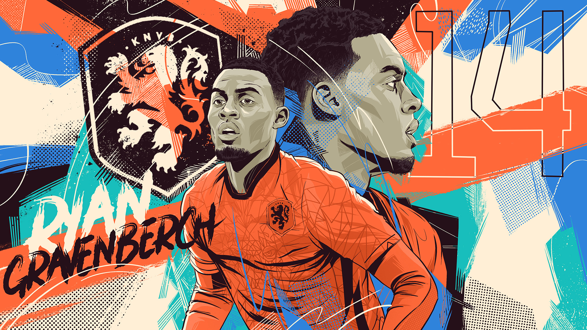 1920x1080 Ryan Gravenberch Digi Art Wallpaper, HD Sports 4K Wallpaper, Image and Background