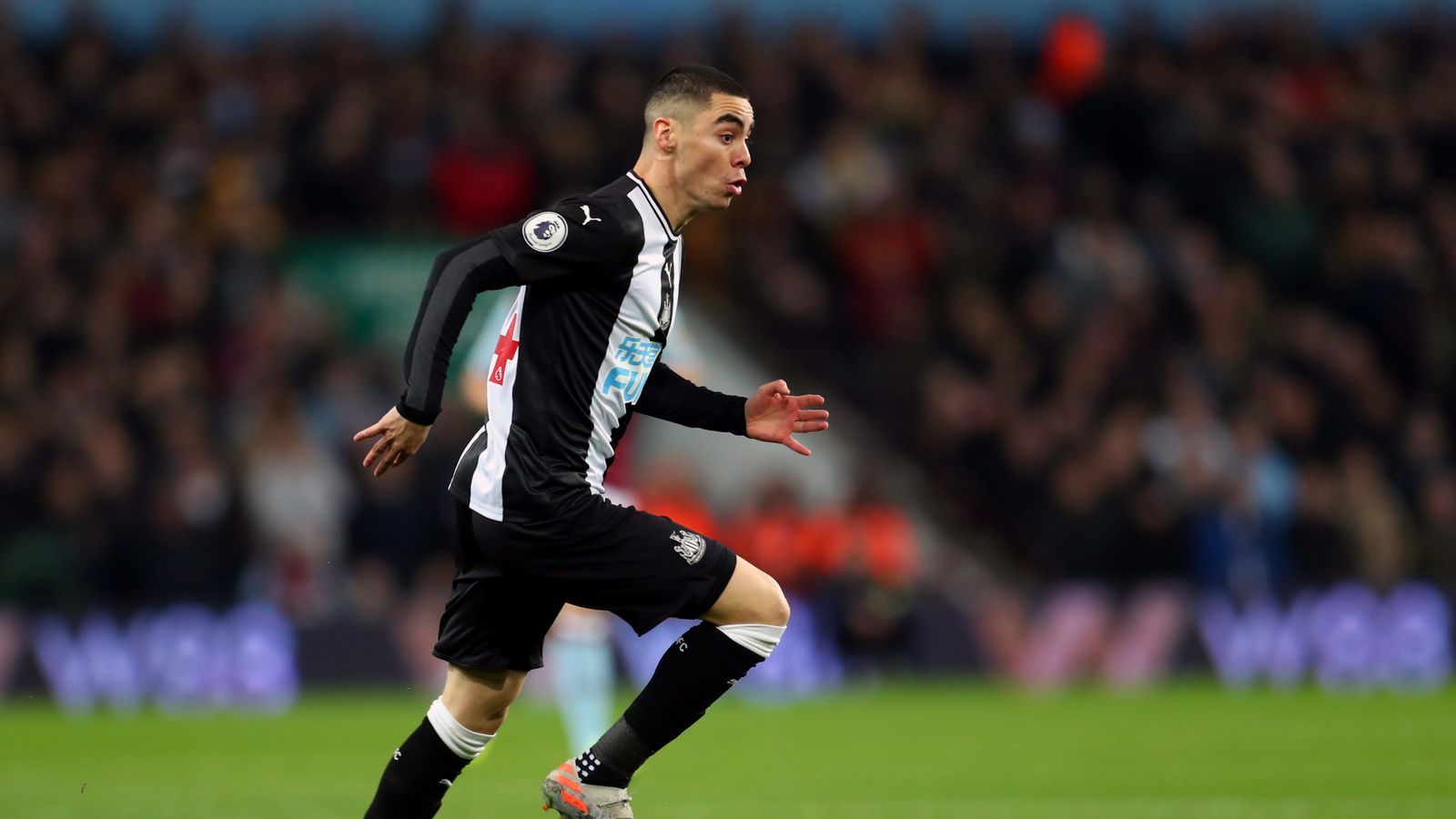 1600x900 Newcastle United manager Steve Bruce says he's still very pleased with Miguel Almiron despite not scoring since he's arrived at the club