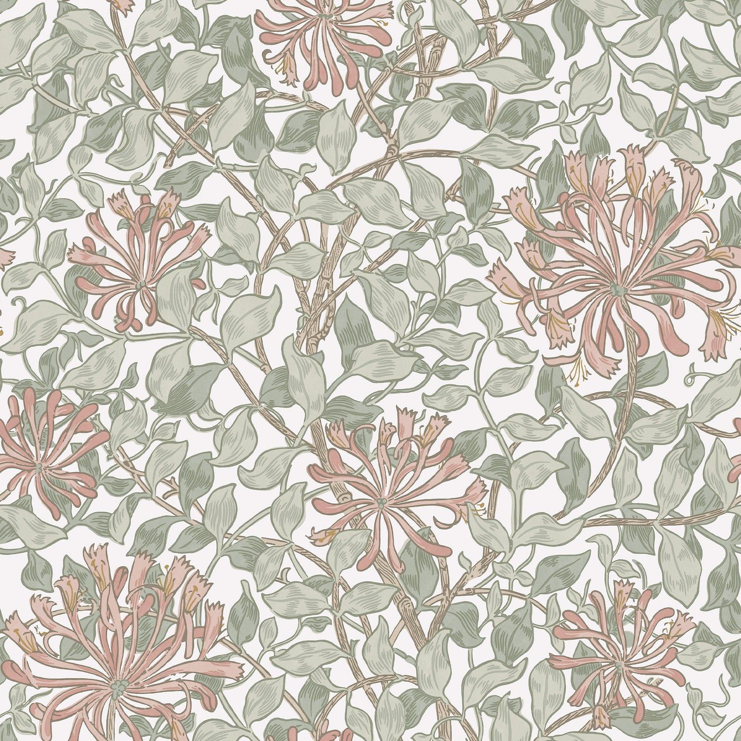 1500x1500 William Morris Honeysuckle Maytime Wallpaper