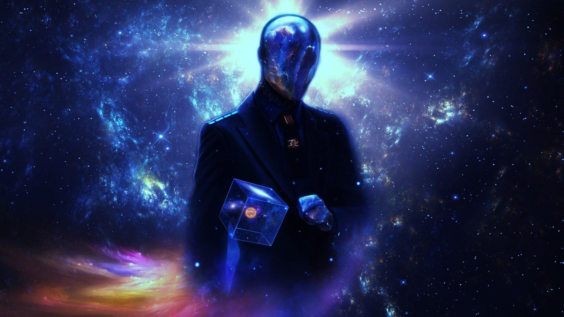 1920x1080 Cosmic Being Wallpaper