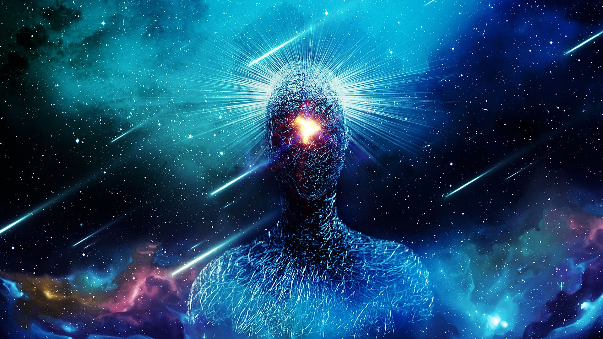 1920x1080 Cosmic Alien Awakening: Sci Fi Star In Deep Space HD Wallpaperx1080