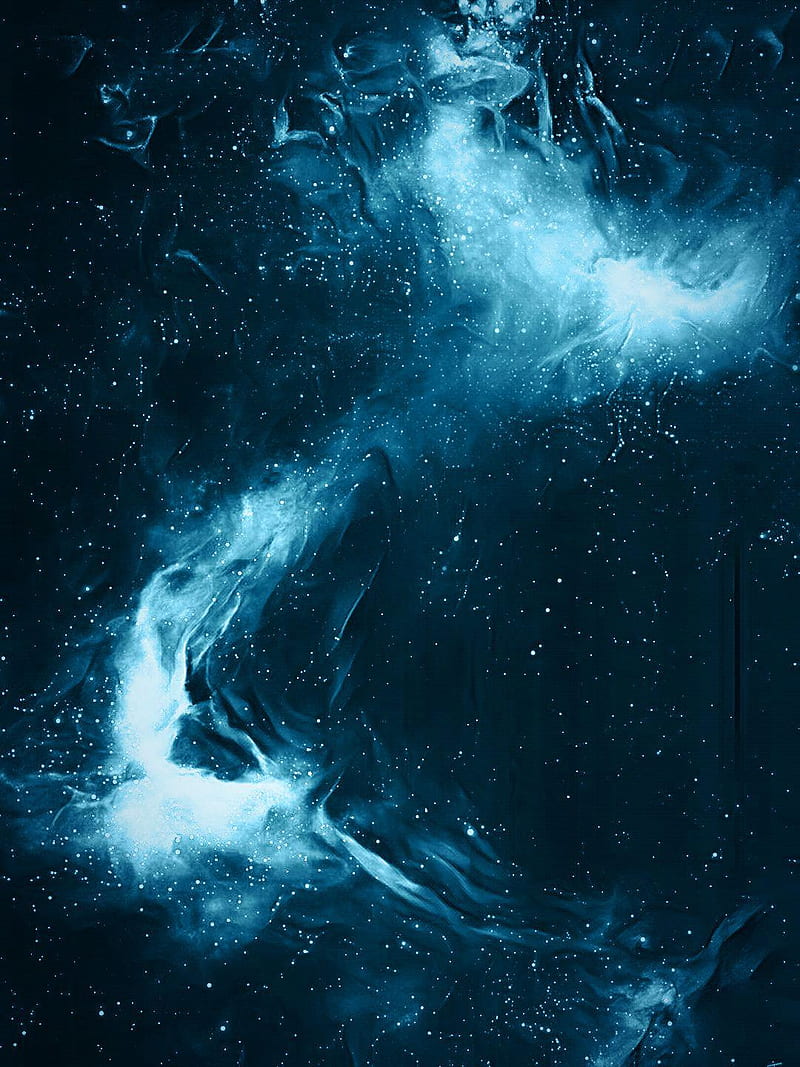 800x1067 Cosmic blue, ice, solar, space, space cosmic blue, star, waves, HD phone wallpaper