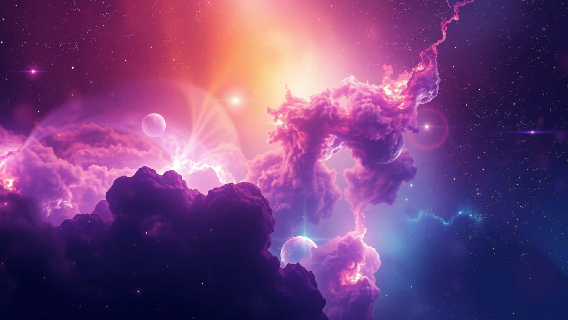1920x1082 Download Cosmic Space Wallpaper