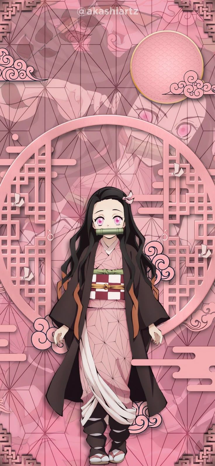 736x1596 Nezuko Kamado Wallpaper