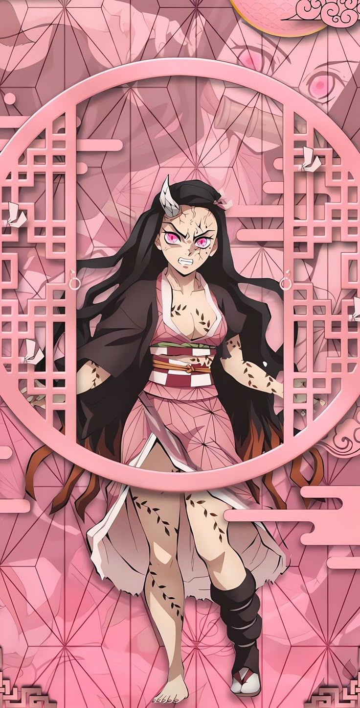 736x1445 Wallpaper Nezuko Kimetsu no Yaiba, Wallpaper Kamado Nezuko Kimetsu no Yaiba HD