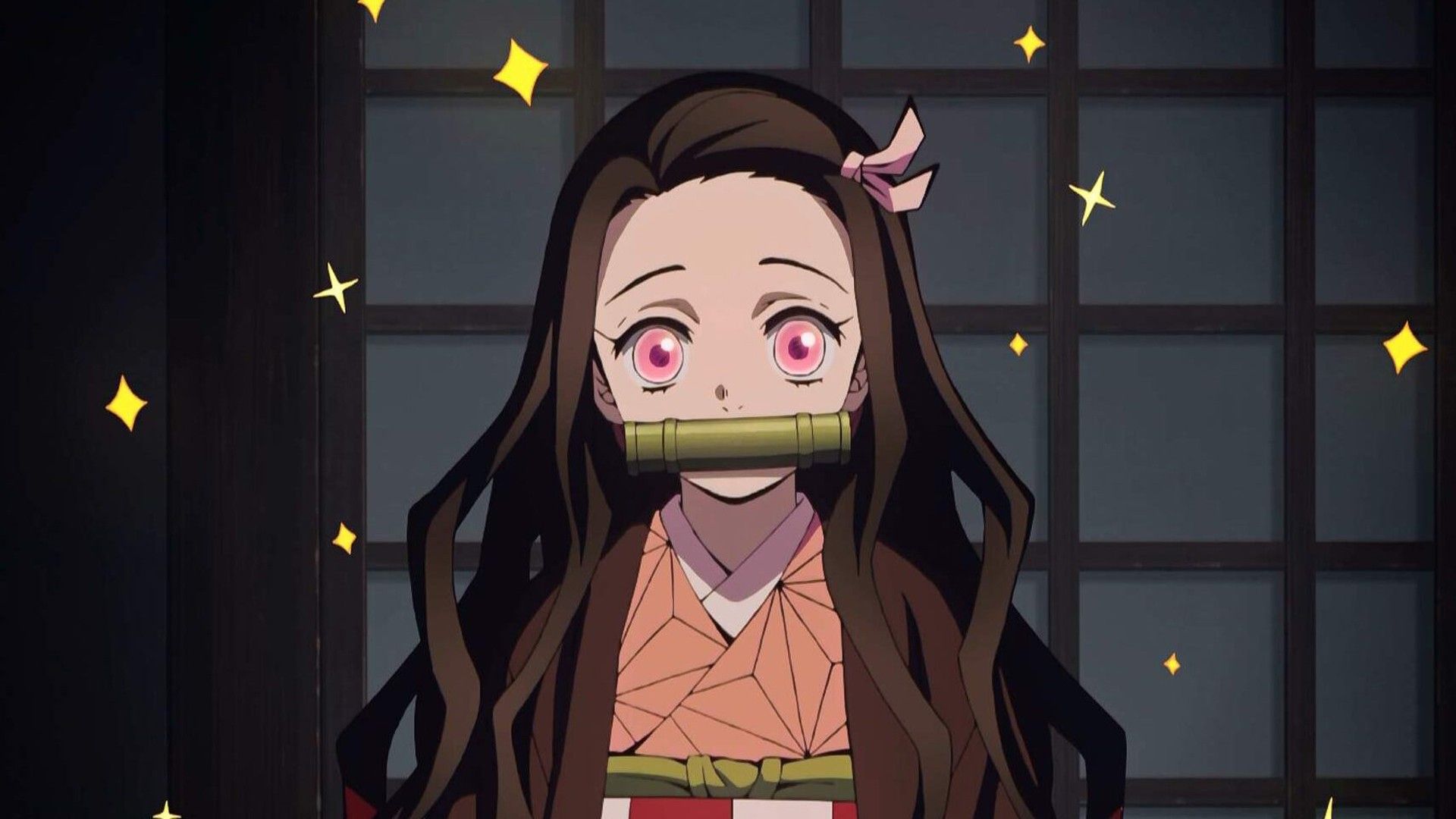 1920x1080 Demon Slayer Kimetsu no Yaiba Pink Eyes Nezuko Kamado HD Nezuko Wallpaper