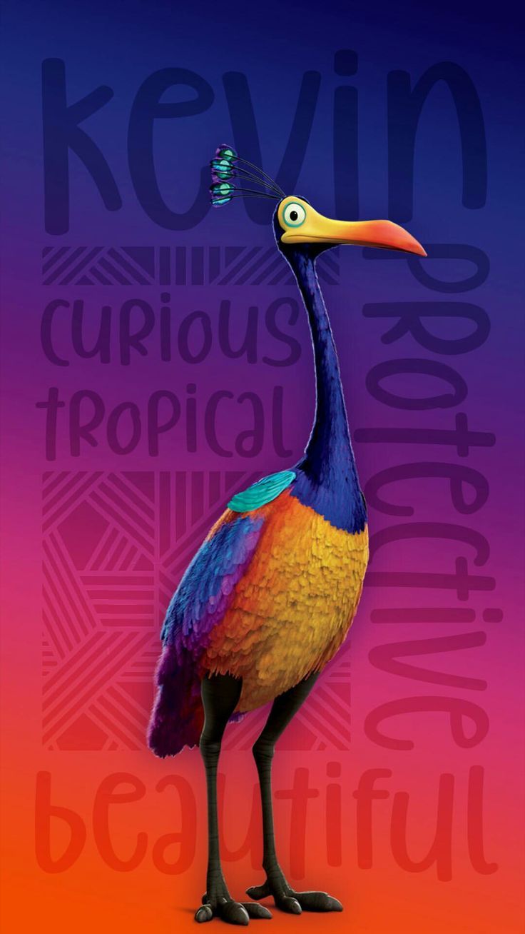 736x1308 Kevin's Personality (Up). Bird from up movie, Pixar characters animals, Kevin from up