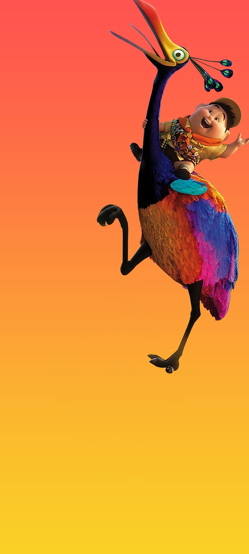 800x1778 Kevin in UP, kevin, up, bird, movie, HD wallpaper