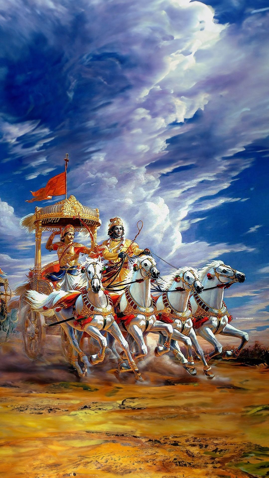 1080x1920 Krishna Mahabharat Wallpaper
