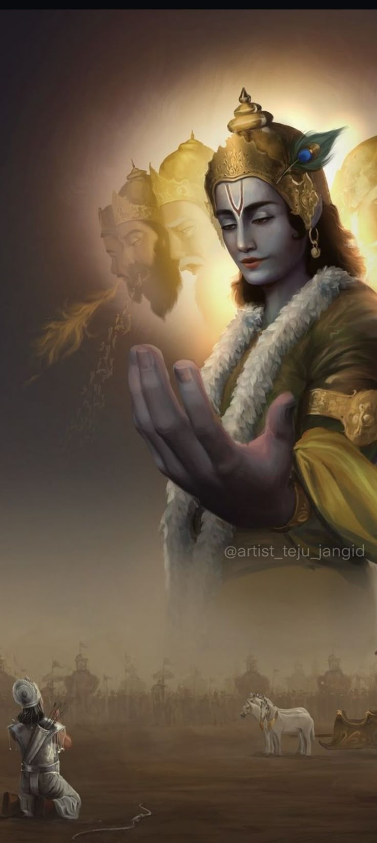 736x1644 Bhagvat gita wallpaper. Shree krishna mahabharat wallpaper, Mahabharat image, Lord vishnu wallpaper