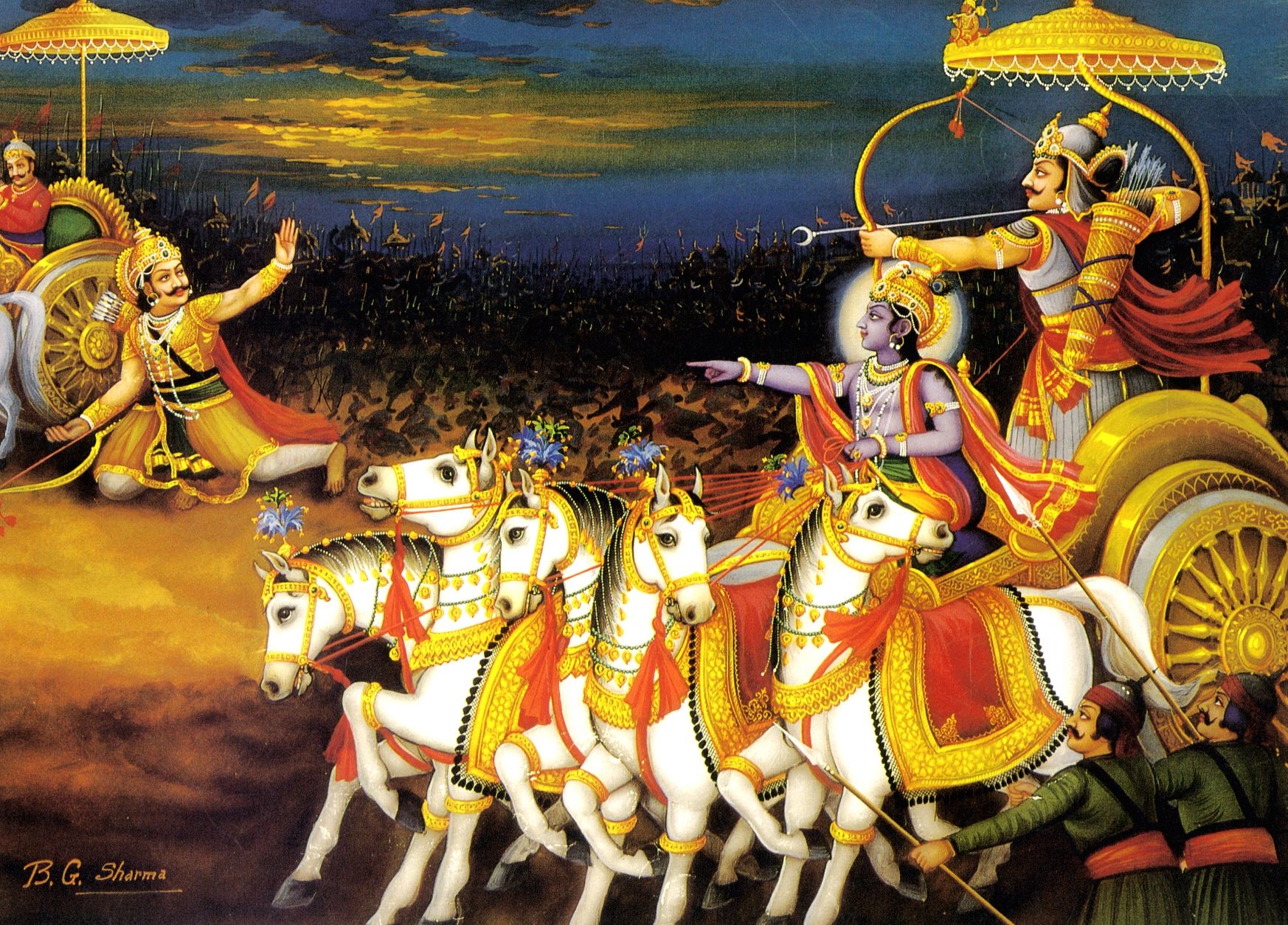 1746x1254 B. G. Sharma Art. The Hare Krishna Movement