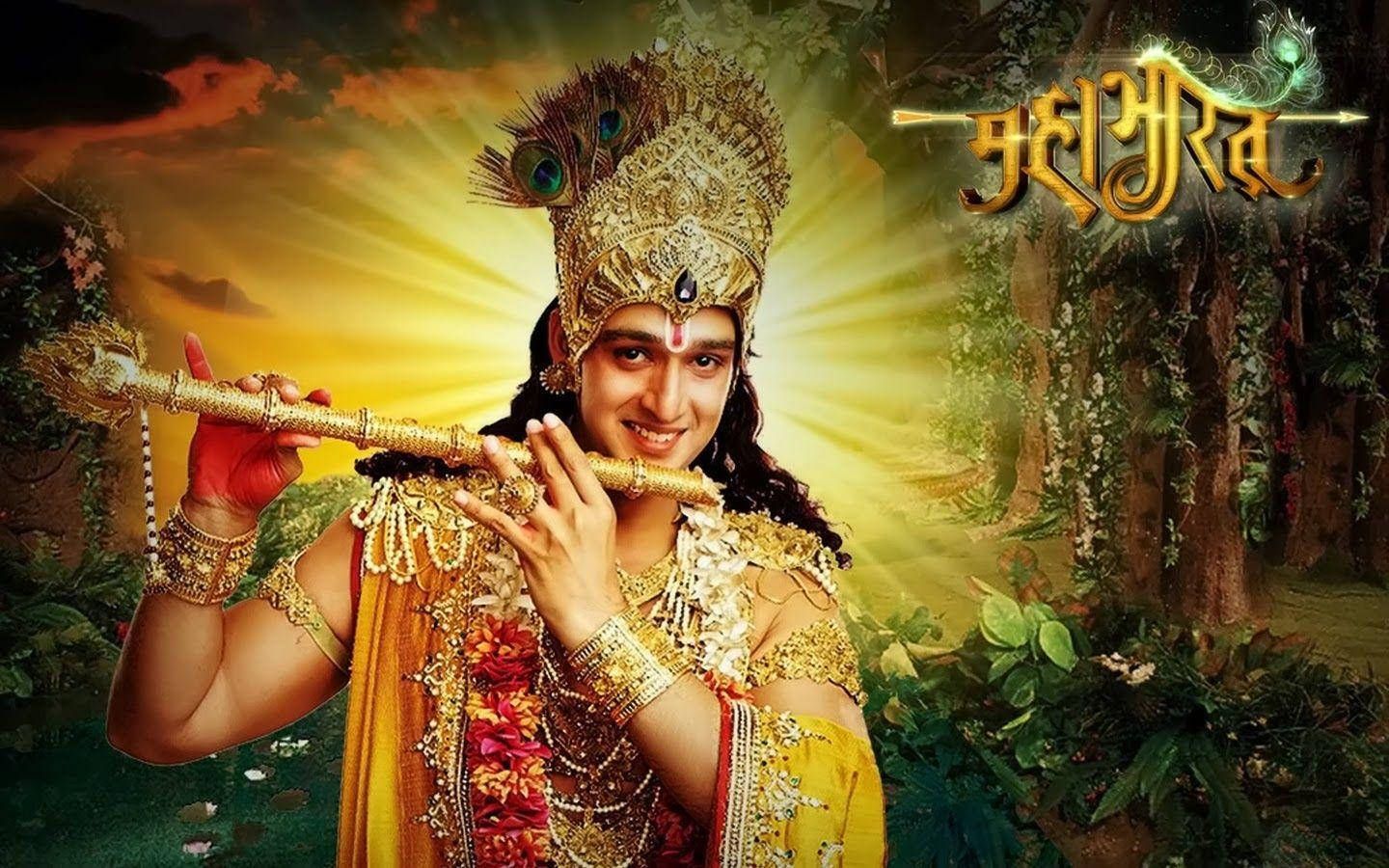 1440x900 Majestic Representation Of Mahabharat Krishna By Sourabh Raj Jain. Wallpaper