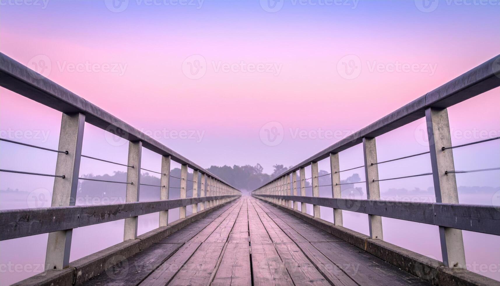 1715x980 Quiet footbridge with thin guardrail line against pastel morning wallpaper background representing urban landscape detail suitable for modern minimal design