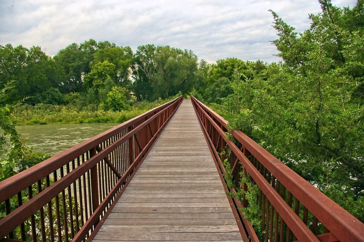 1280x850 Free Middle Loup River Footbridge & Footbridge Image