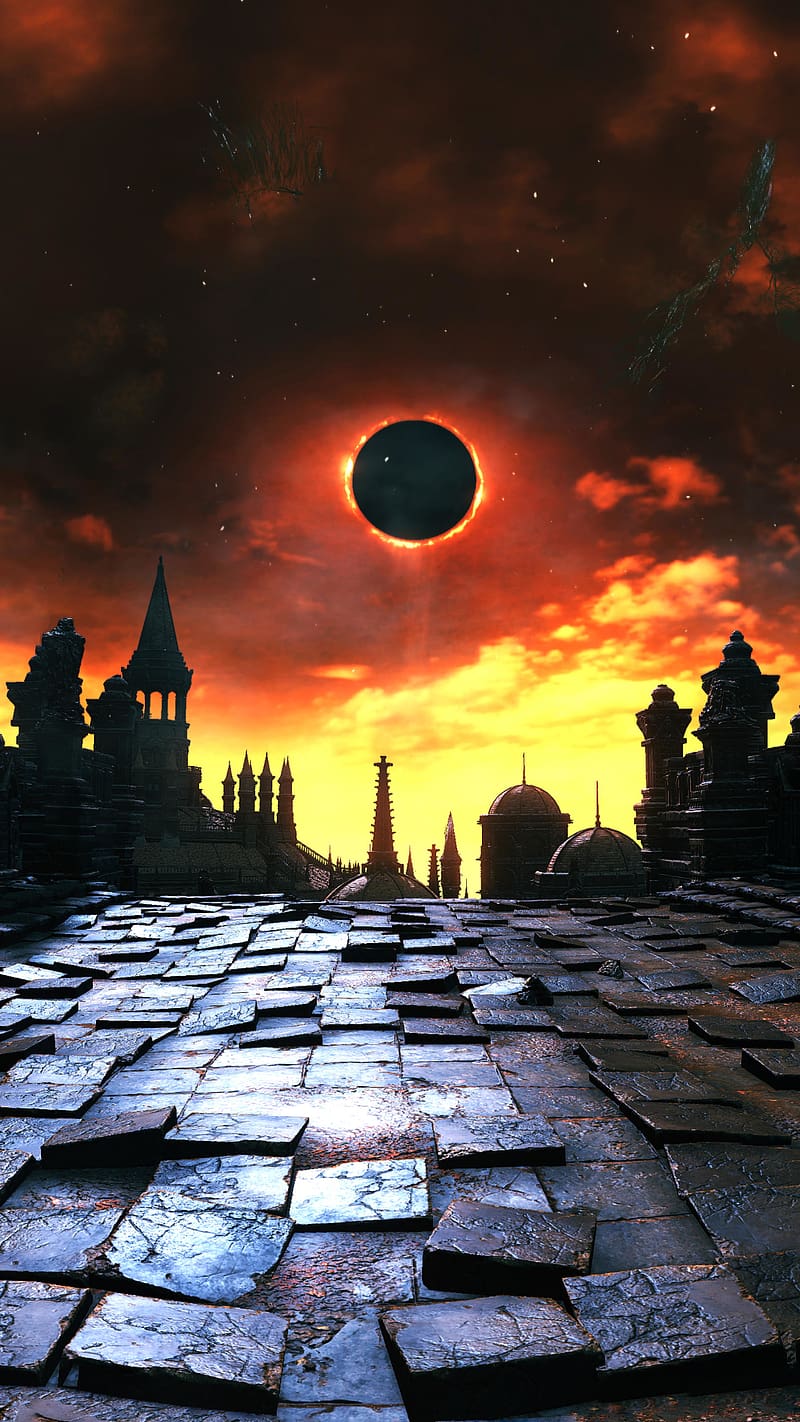 800x1422 Eclipse, Video Game, Dark Souls, Dark Souls Iii, HD phone wallpaper