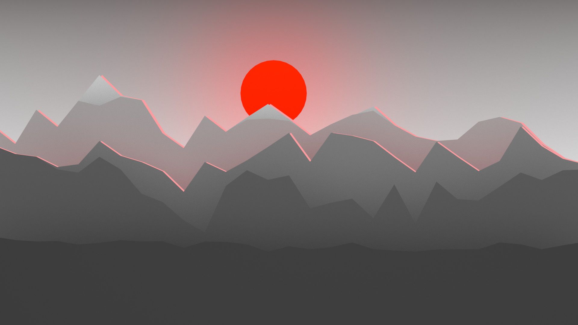 1920x1080 Paper Mountains