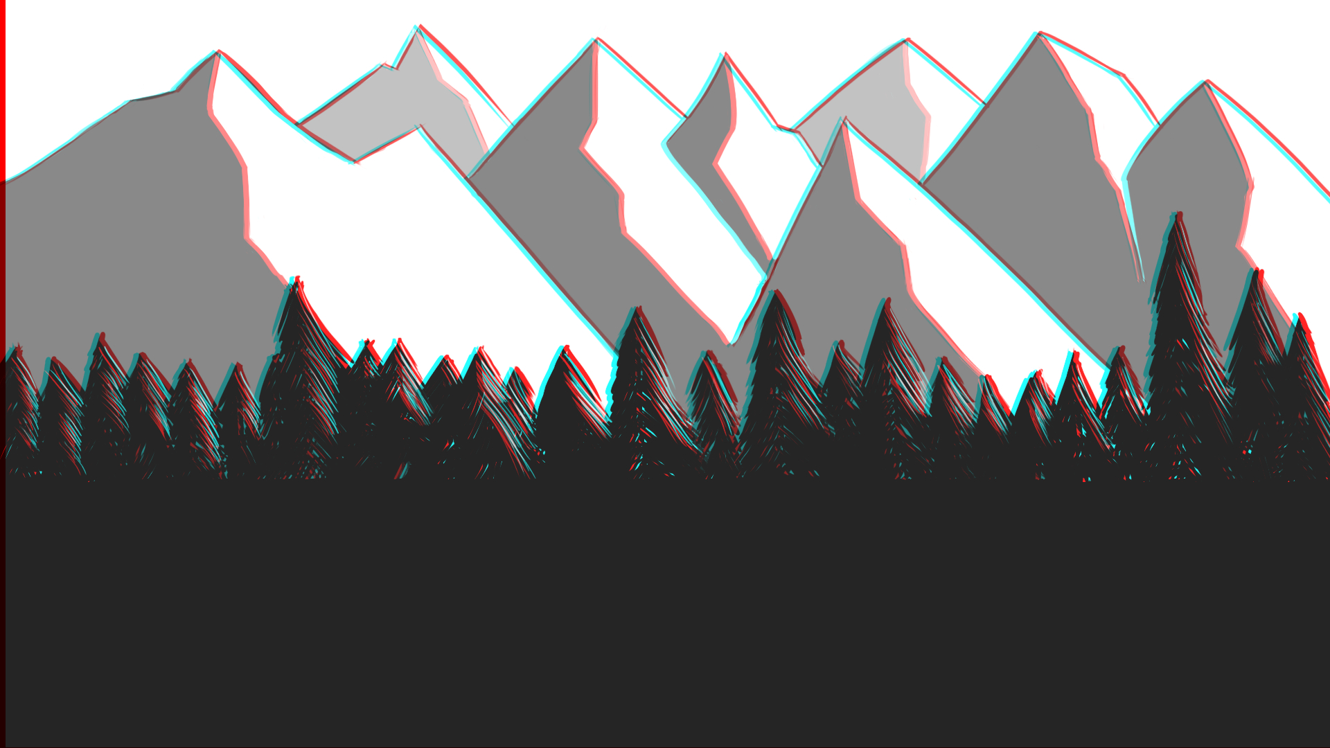 1920x1080 Glitchy Mountains Wallpaper, HD Artist 4K Wallpaper, Image and Background