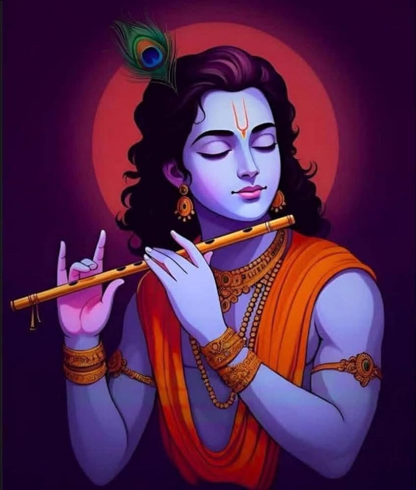 848x1000 Samriddhi Krishna ji Fully Waterproof Vinyl Poster for Home Decoration, Office, Gym, College Wall decoration Painting (12 inch X 18 inch) : Amazon.in: Home & Kitchen