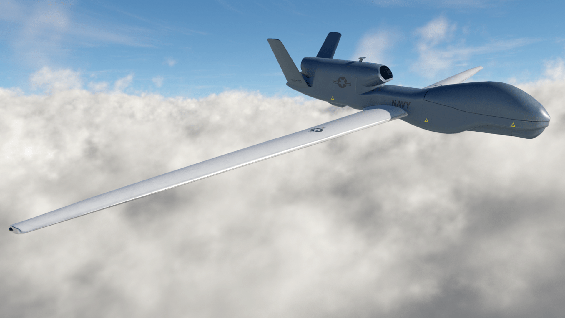 1920x1080 Drone / UAV / UCAV Northrop Grumman RQ 4 Global Hawk (formerly Blender Market)