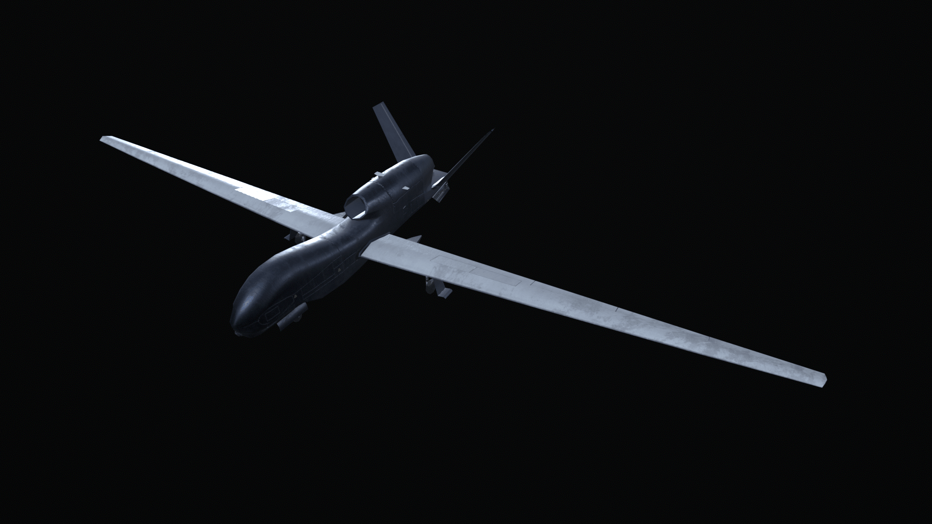 1920x1080 Asset 4 Global Hawk / AR / Low Poly 3D Model