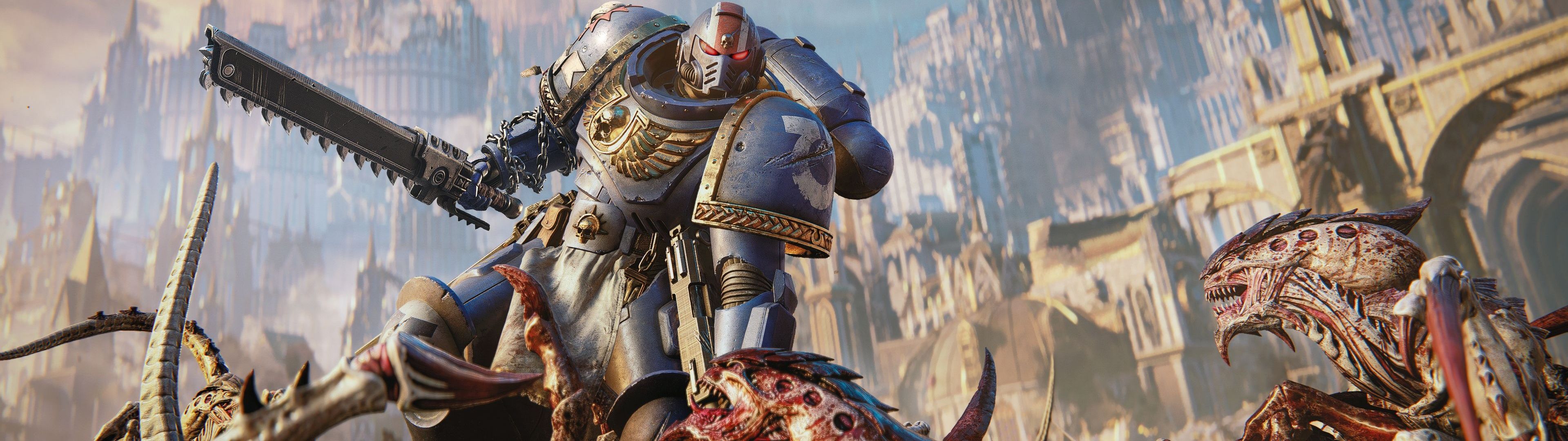 3840x1080 Warhammer 40K Space Marine 2 Wallpaper 4K, PlayStation PC Games
