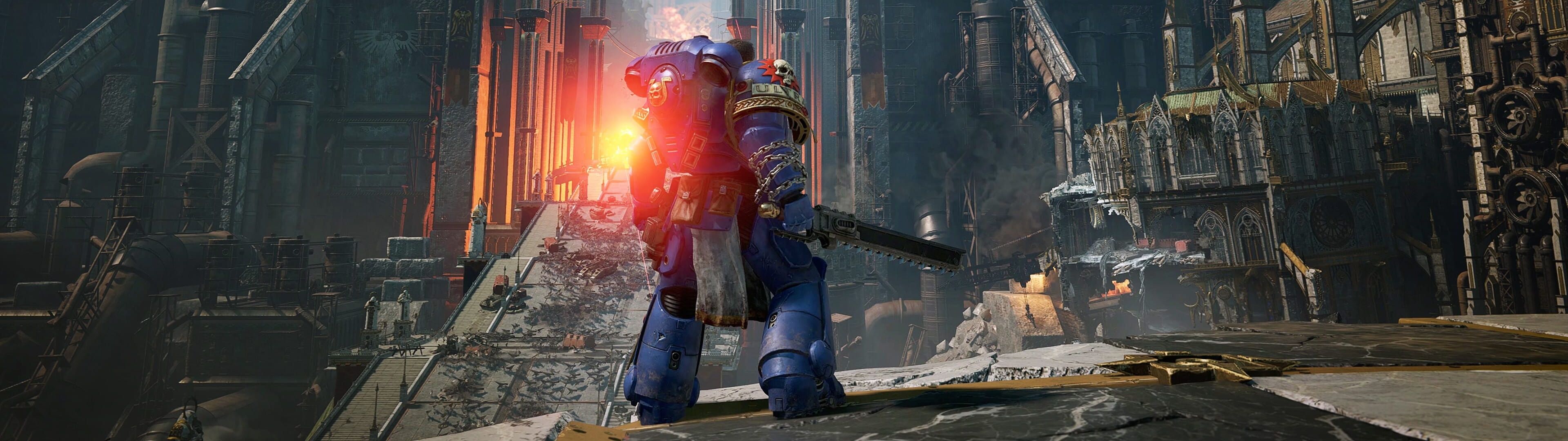 3840x1080 Titus Wallpaper 4K, Warhammer 40K Space Marine 2