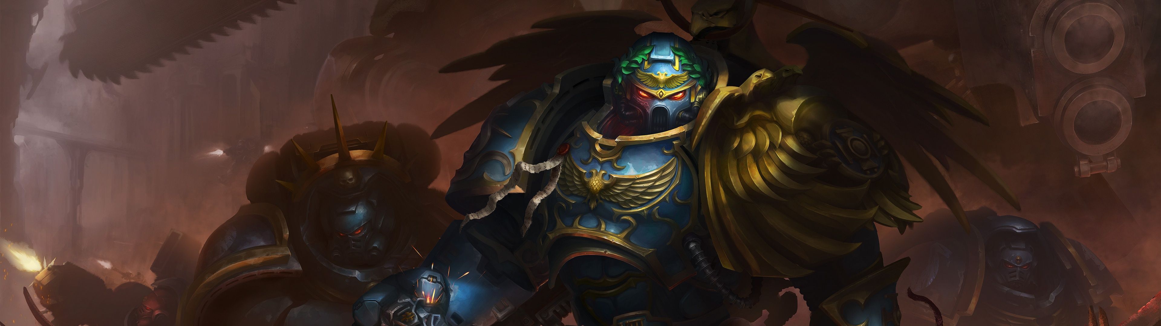 3840x1080 Warhammer 40K Wallpaper 4K, Roboute Guilliman, Space Marines