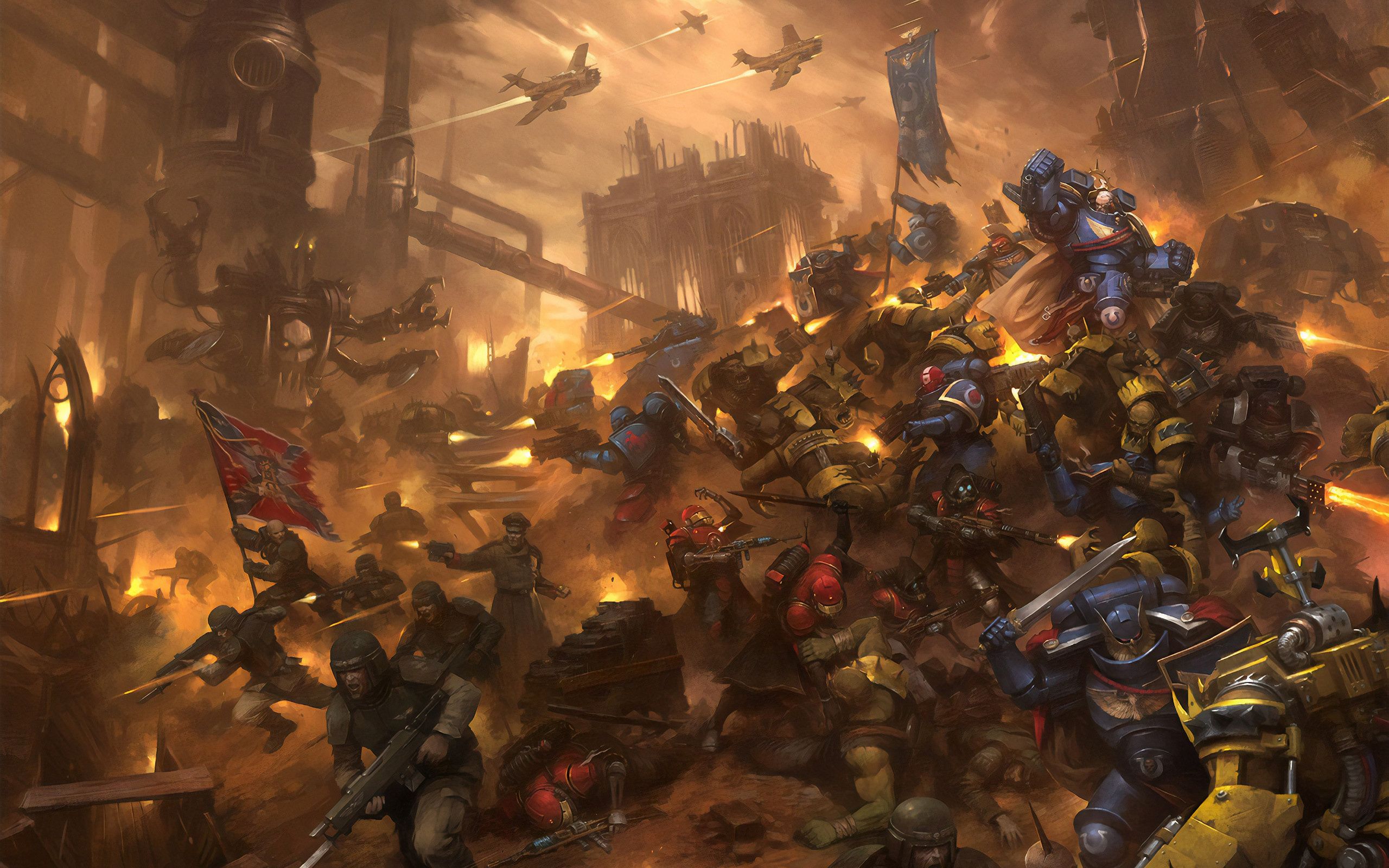 2560x1600 Imperial Guard (Warhammer) Wallpaper