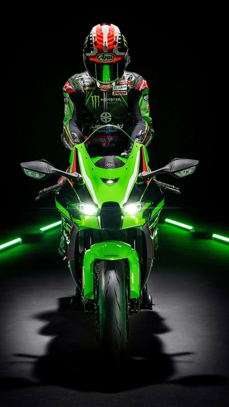 736x1308 Green Kawasaki Motorcycle. Kawasaki ninja zx10r wallpaper, Ninja zx 10r wallpaper, Ninja 400
