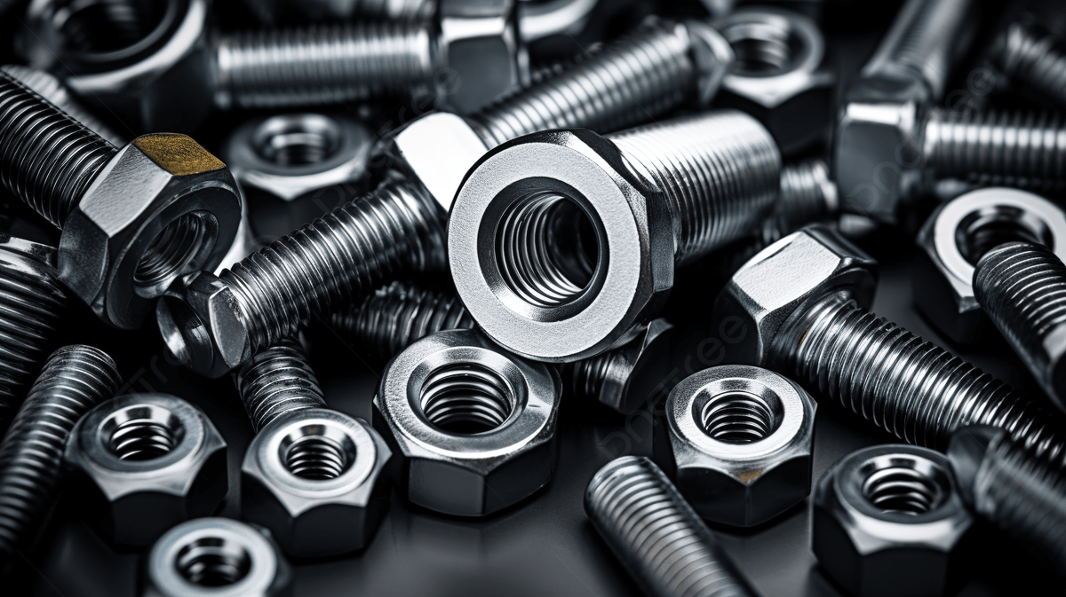 1200x673 Metallic Background Texture Of Bolt Screws And Nuts Tool, Hardware Background, Aluminum, White Table Background Image And Wallpaper for Free Download