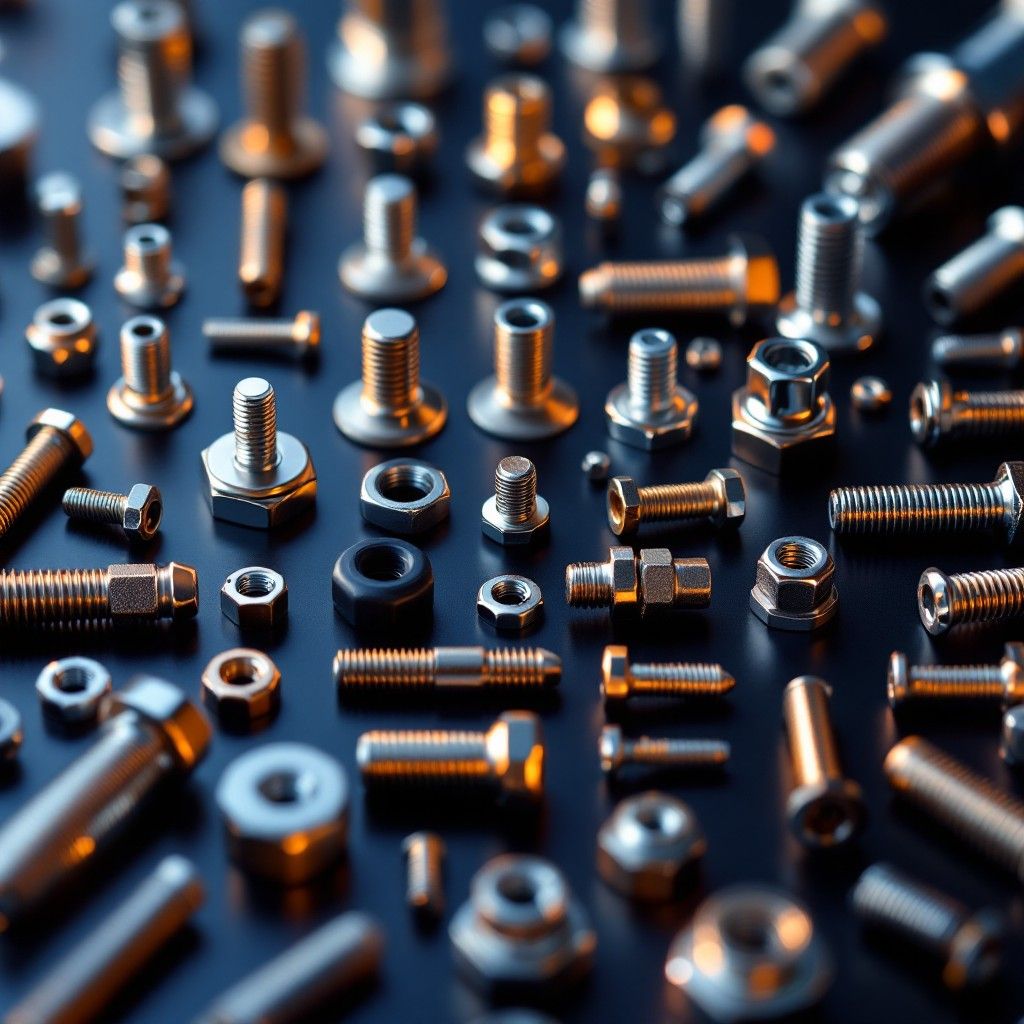 1024x1024 Free Hardware Assortment Display Image, Screws, Bolts
