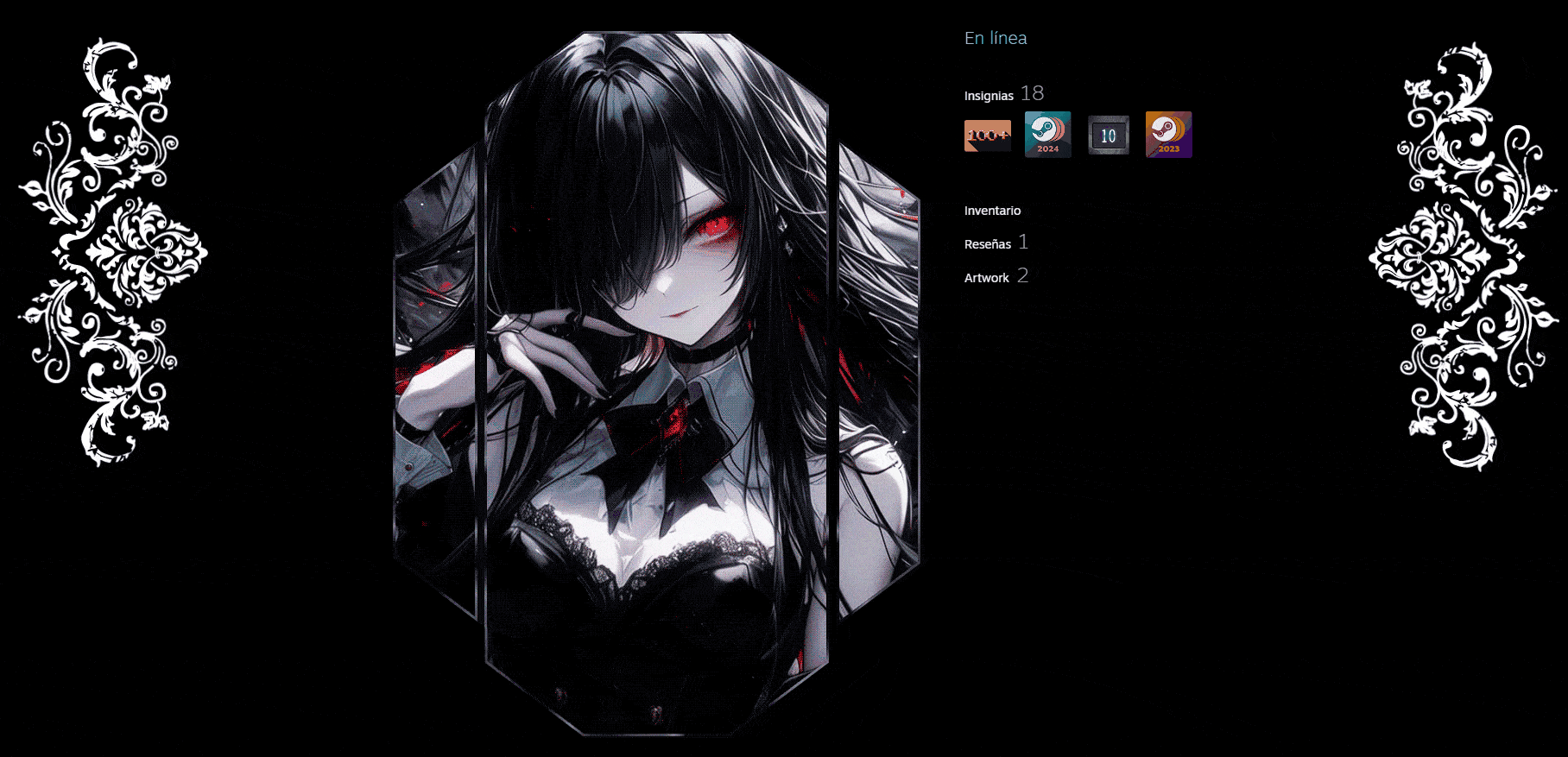1816x877 Anime Girl Steam Artwork's Ko Fi Shop