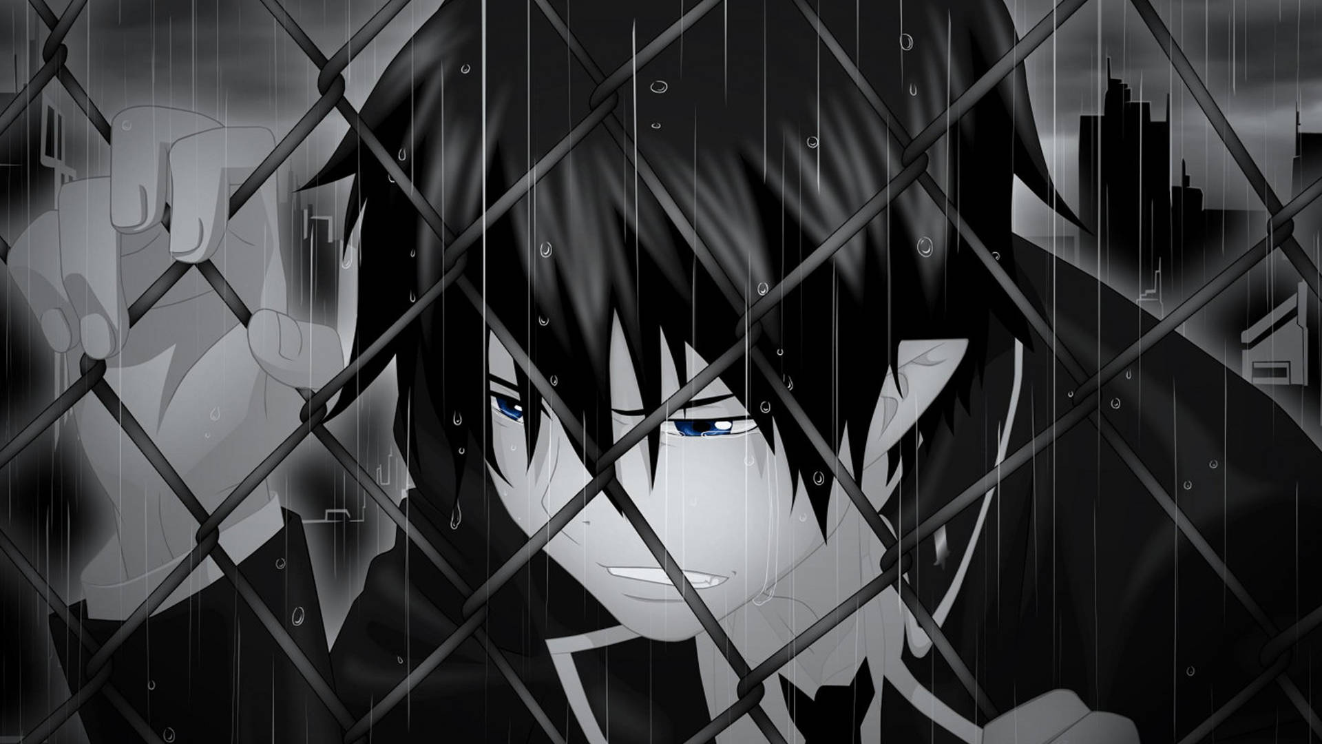 1920x1080 Sad Dark Anime PC Wallpaper