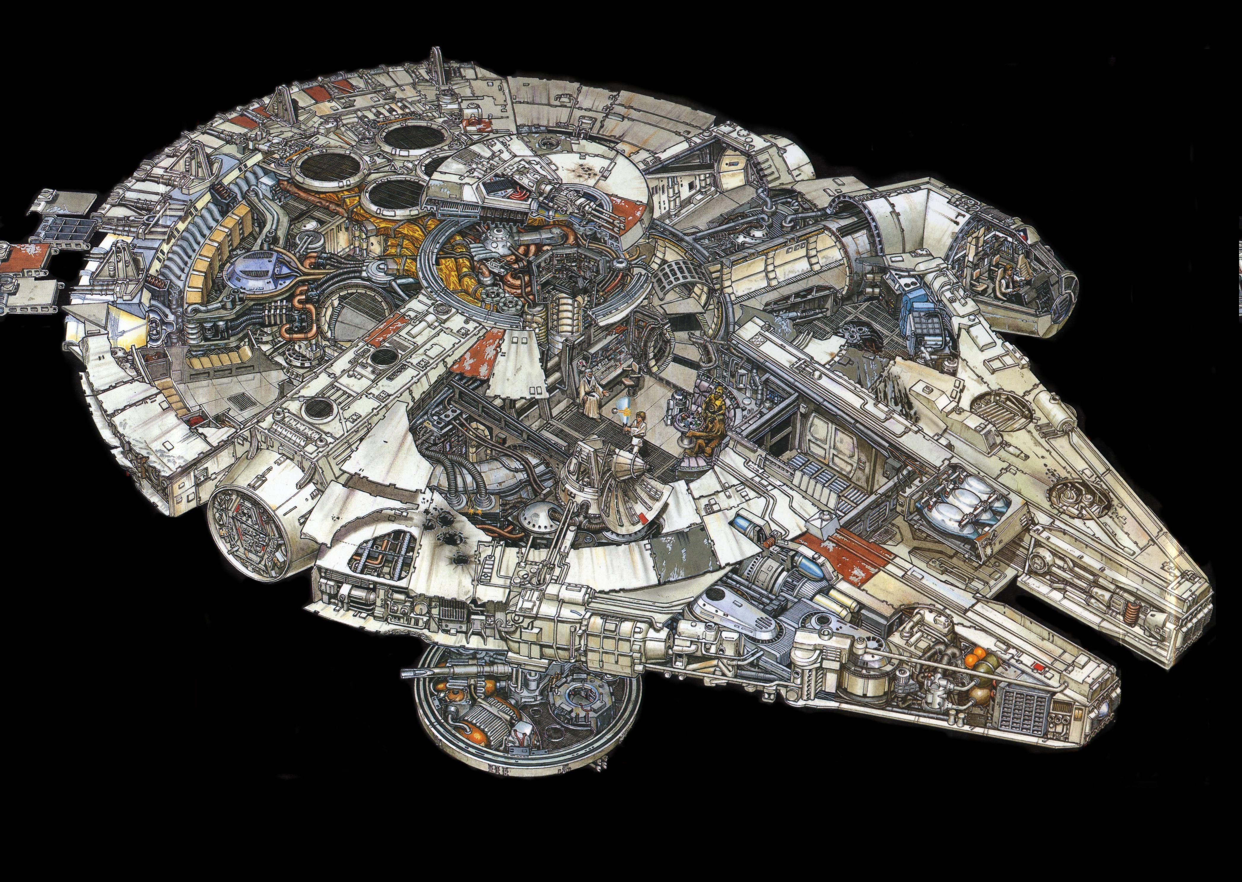 Millennium falcon чертежи