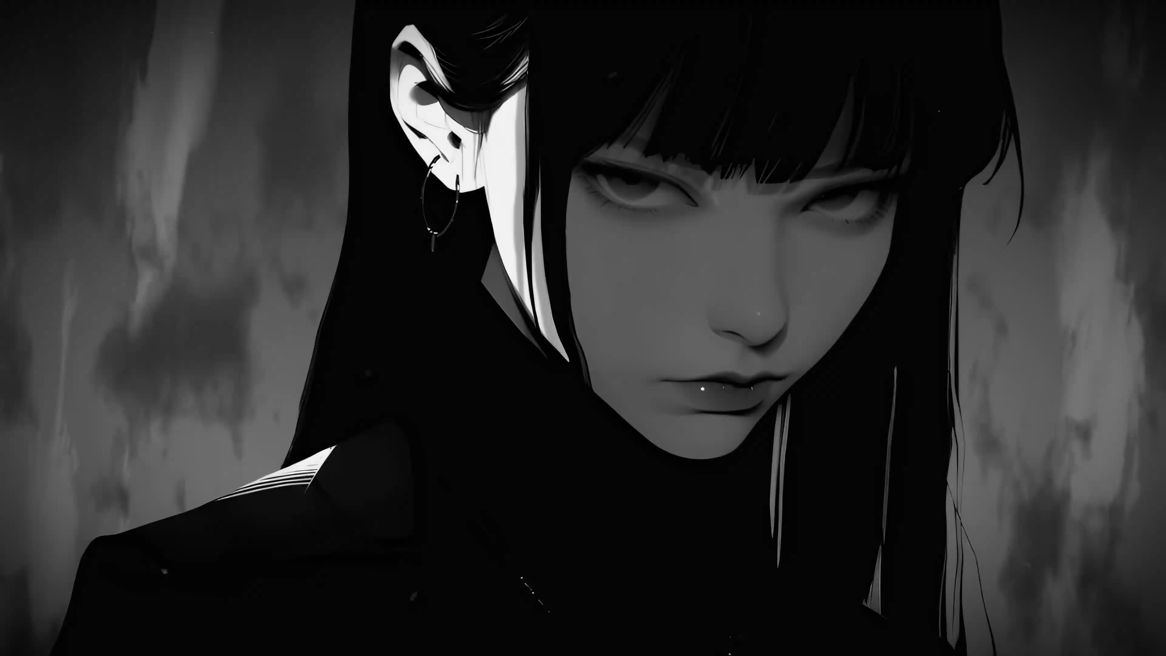 3840x2160 Serious Girl Live Wallpaper