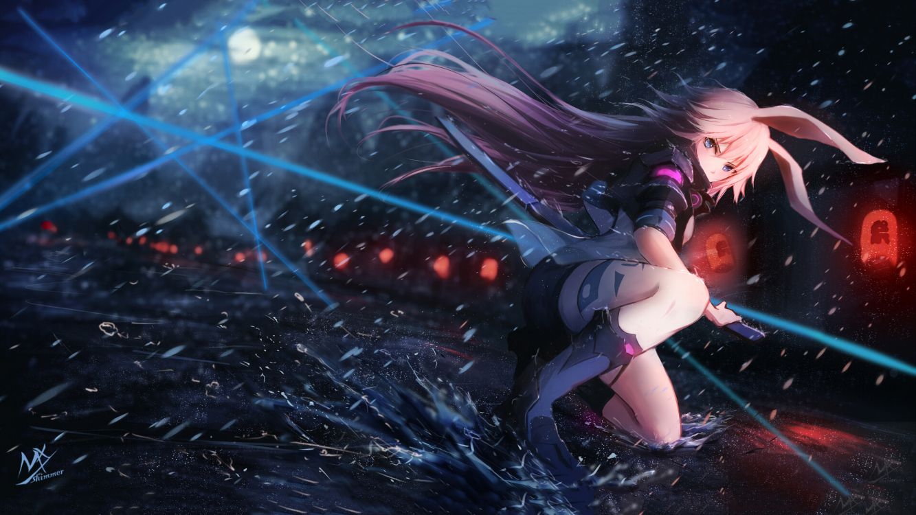 1333x750 Wallpaper Woman in Black Dress Anime Character, Background Free Image