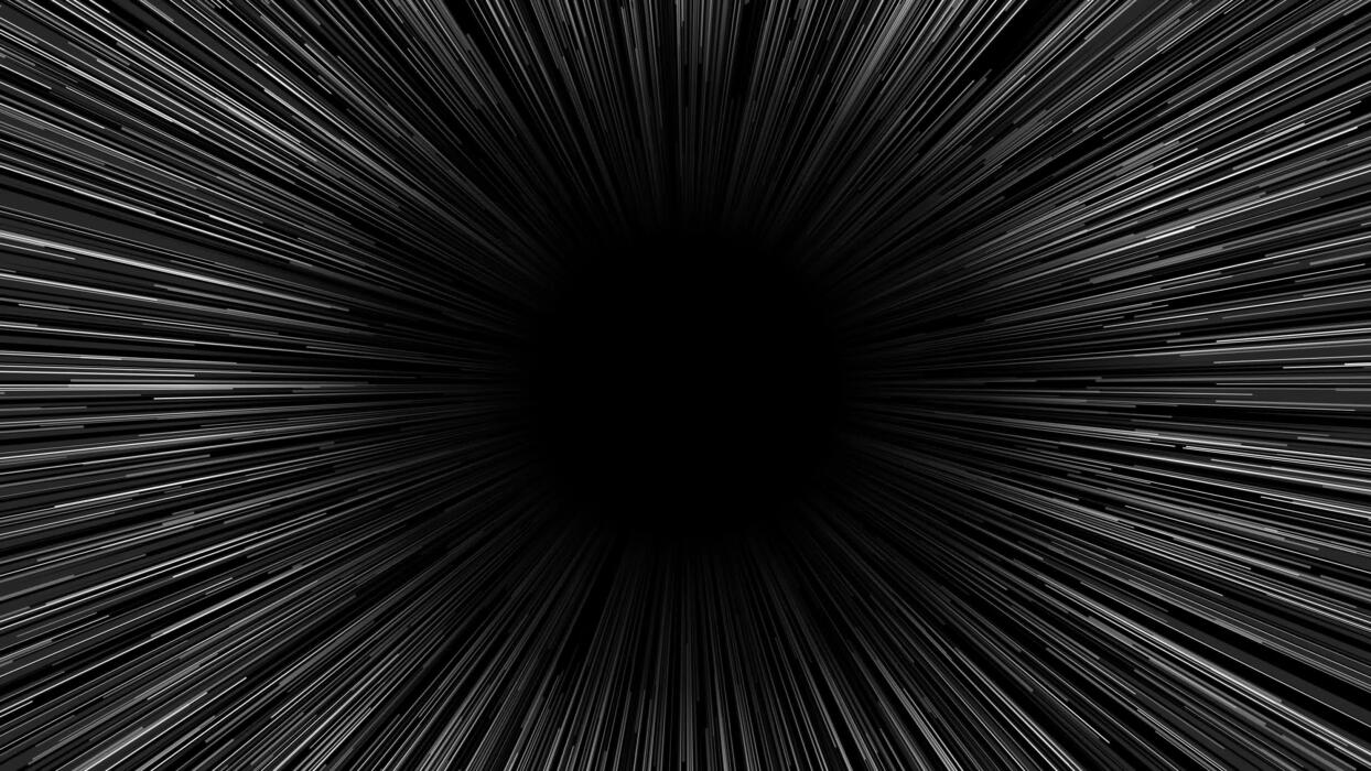 1244x700 Dynamic White Anime Action Speed Lines Overlay on Pure Black Background 4K
