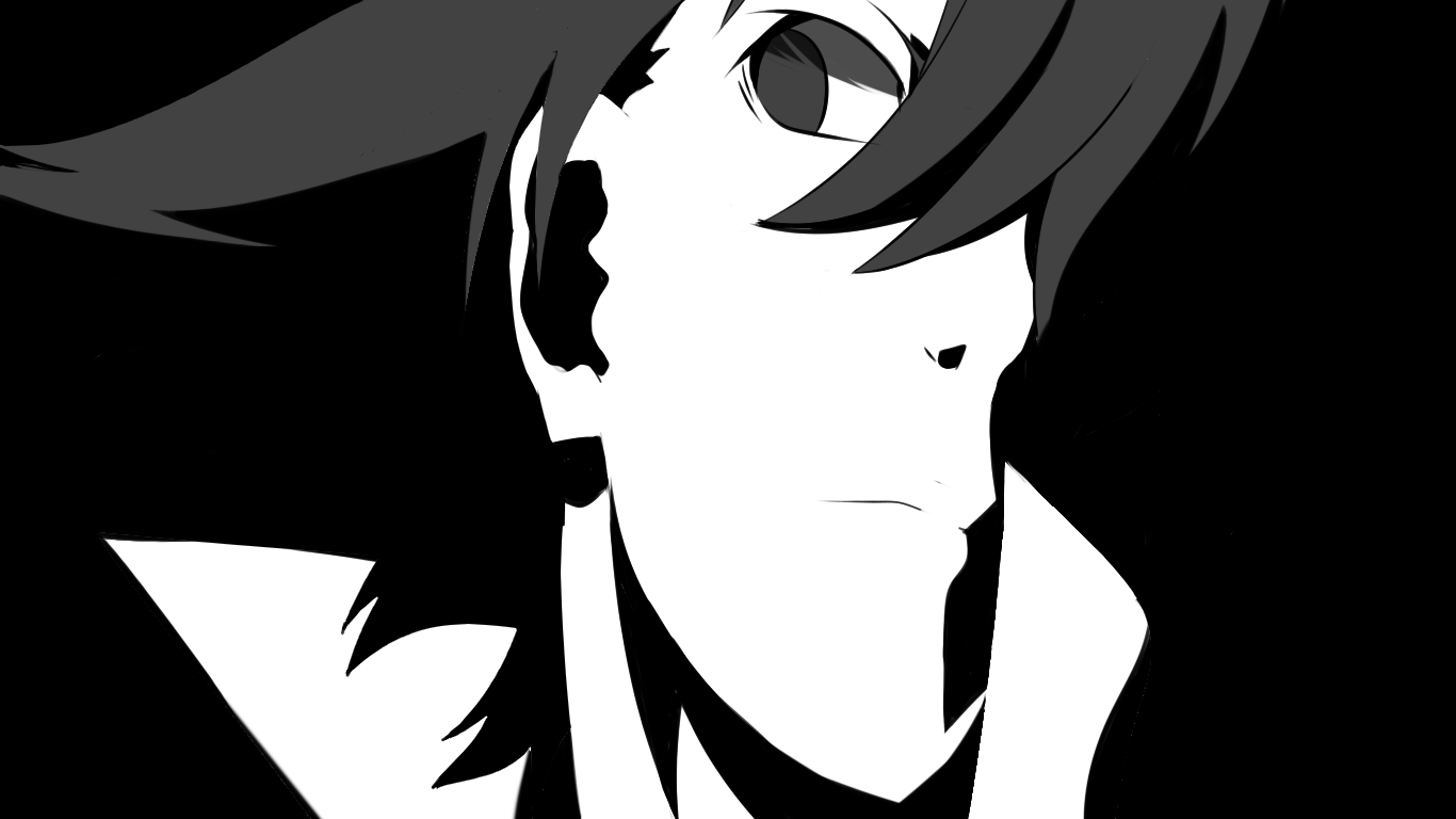 1366x768 Araragi background (monochrome final)