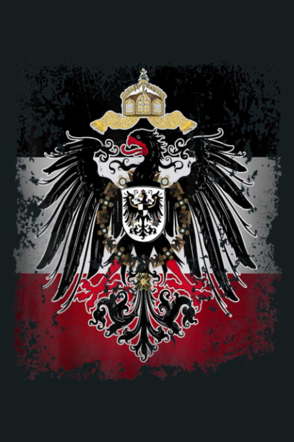 1000x1500 German Empire Deutsches Reich flag coat of arms Deutschland: NOTEBOOK HEARTS JOURNAL 6X9 INCH 100P : Foster, Christopher: Amazon.de: Books