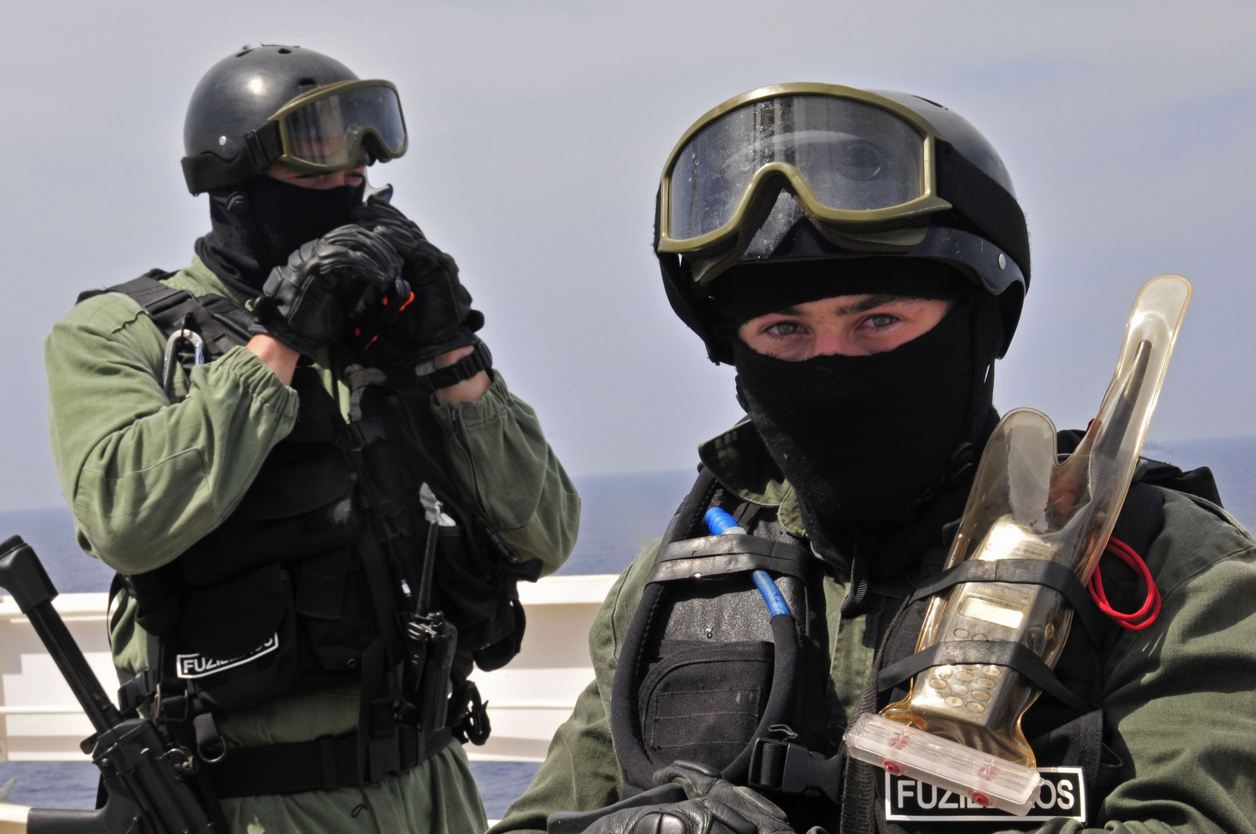 4288x2848 US Navy 100527 N 7364R 435 Portuguese Navy Visit, Board, Search And Seizure Team Members Await Instruction After Boarding The Military Sealift Command Container And Roll On Roll Off Ship USNS LCPL Roy M. Wheat (T AK 3016)