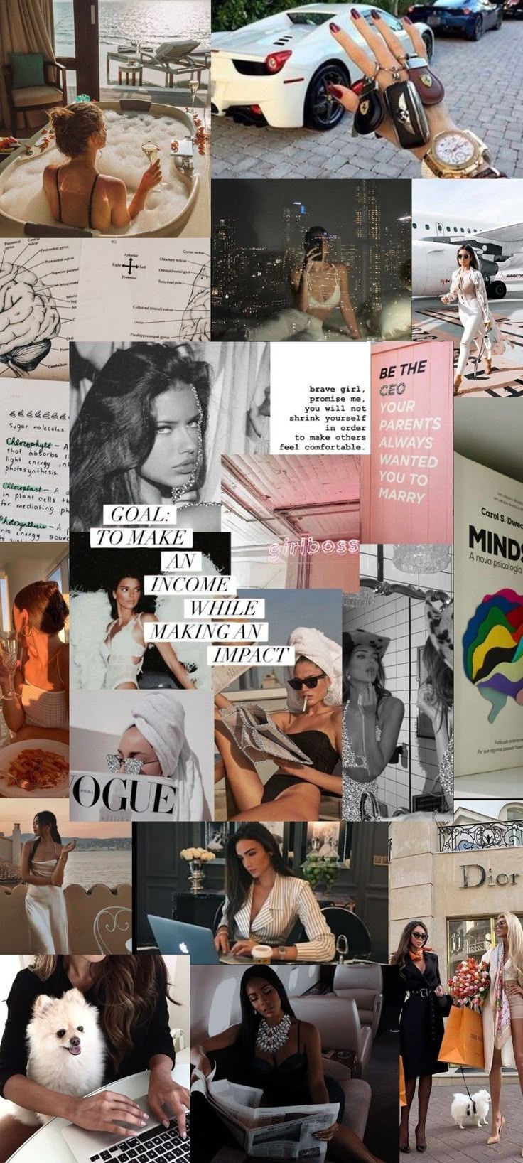 736x1636 Visionboard aesthetic wallpaper