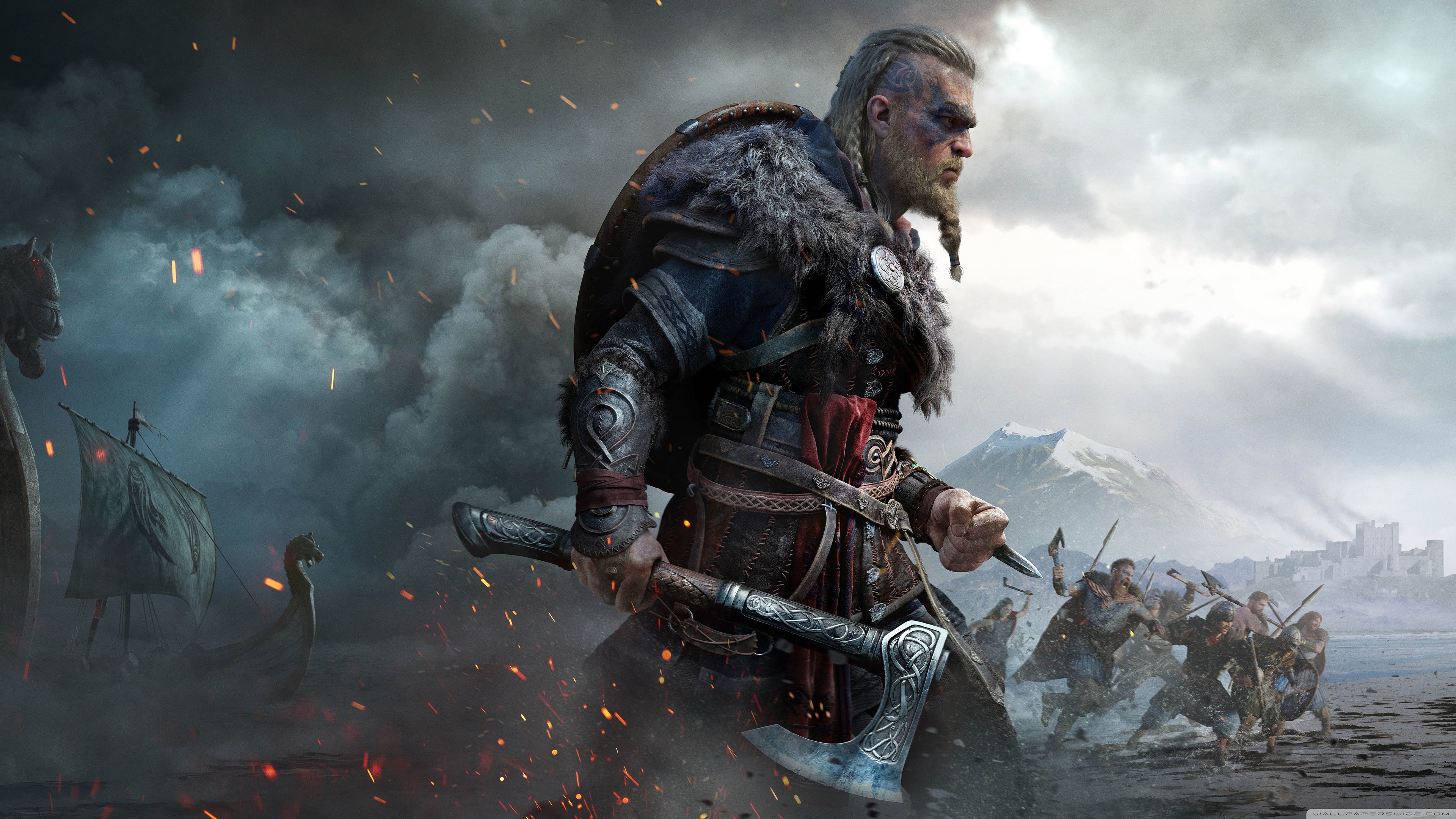 3840x2160 Assassin's Creed Valhalla 4K Background Wallpaper