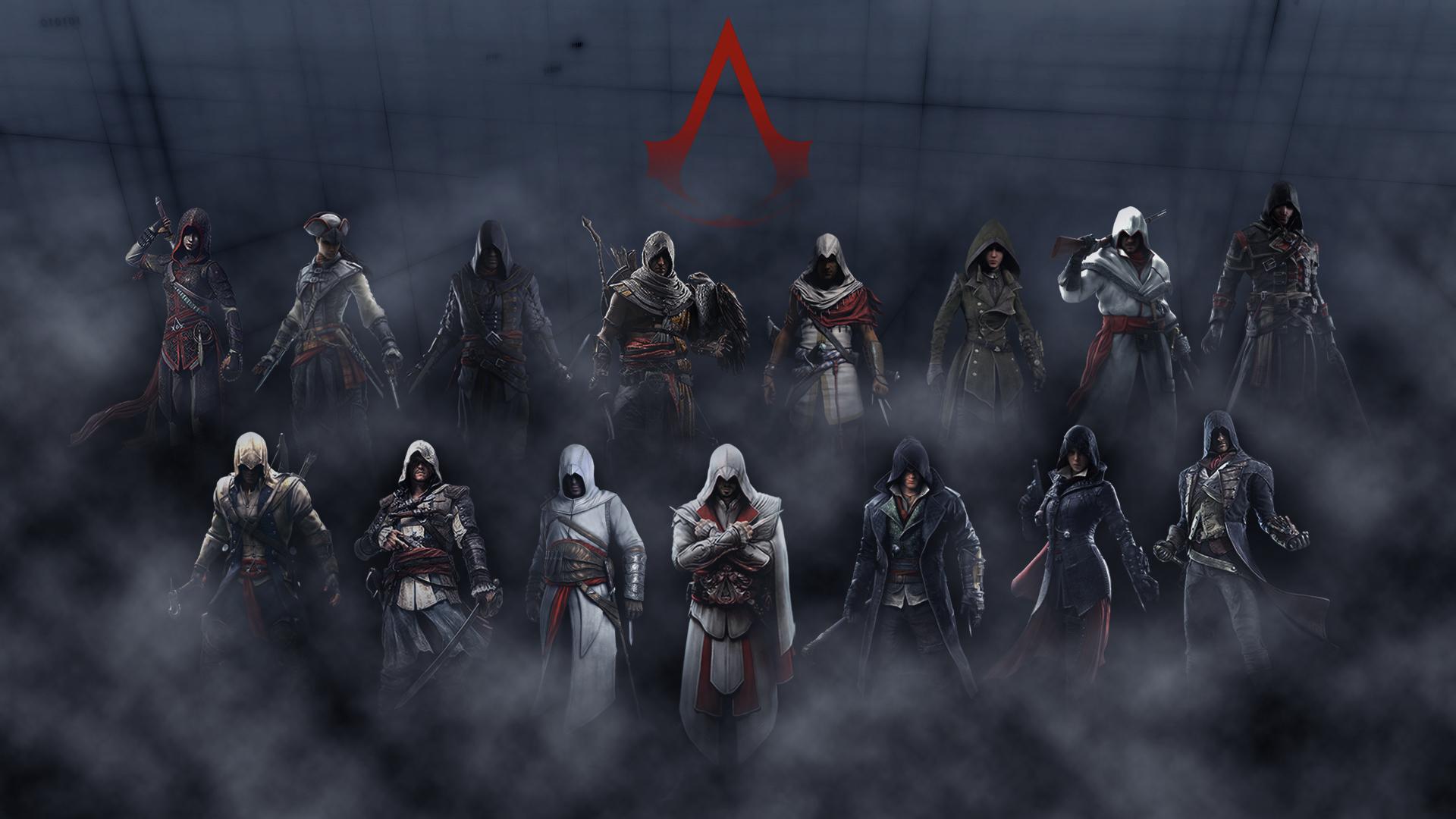 1920x1080 Quick wallpaper my brother did, from AC1 to Origins