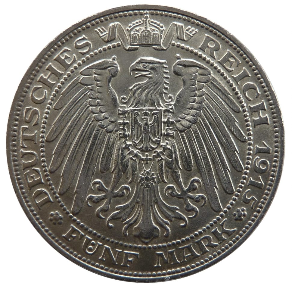 970x960 reich 1915 funf mark deautsches free image